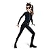 Produktbild Catwoman Comic Helden Kinder Kostüm aus Batman The Dark Knight Rises 4teilig, Overall, Gürtel, Maske, Kopfschmuck - M