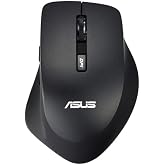 Asus WT425 Kablosuz Optik Sessiz Tıklama &Ouml;zellikli Siyah Mouse