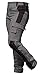 Produktbild strongAnt Damen Arbeitshose komplett Stretch Schwarz Grau Pink für Frauen Bundhose mit Kniepolstertaschen. Reißverschluss YKK + Metallknopf YKK - Made in EU -Grau-Schwarz 46