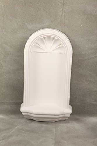 Henta White La Petite Wall Niche Surface Mount DIY Paintable Home Decor, ABS Plastic, 22" L x 12" W x 4" D by Henta