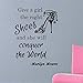 Produktbild haotong11 Inspirational Quote Decals geben Einem Mädchen die richtigen Schuhe Vinyl Wandaufkleber Schönheit Mädchen Dekor Wandbild Windo 42 * 57cm