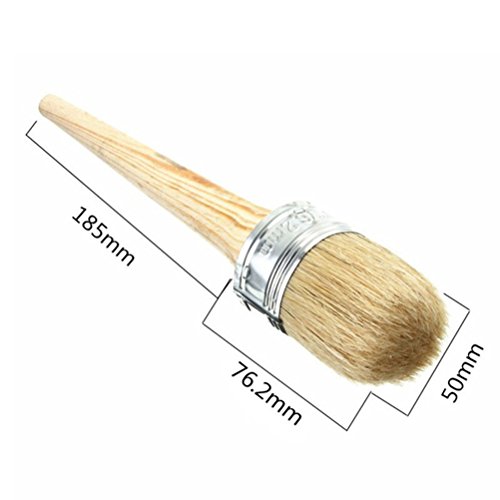 Wachs Pinsel Rundpinsel für Kreidefarbe & Möbelwachs Home Decor - 9