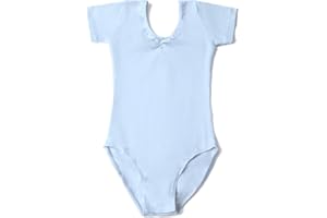 ROYAL SMEELA Body Ginnastica Artistica Bambina Ginnastica Leotards Balletto Body Danza Classica Manica Corta Balletto Leotard body da danza Ragazze Rosa Nero da 3 a 11 Anni body per danza classica