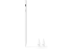 Metapen Pencil Air8 for Apple iPad 2018-2025، (عمر بطارية 20 ساعة)، شحن سريع خلال دقيقتين، قلم ايباد عالي الدقة لأجهزة iPad 11 A16/10/9/8/7/6th Gen، Pro 12.9/11/13 Inch M4، Air 3/4/5/M2/M3 (أبيض)