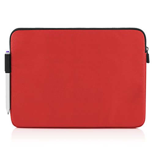 Incipio ORD horizontale Tasche für Microsoft Surface 3 – von Microsoft zertifizierte, gepolsterte Nylon-Schutztasche inkl. Außentasche – rot - 4