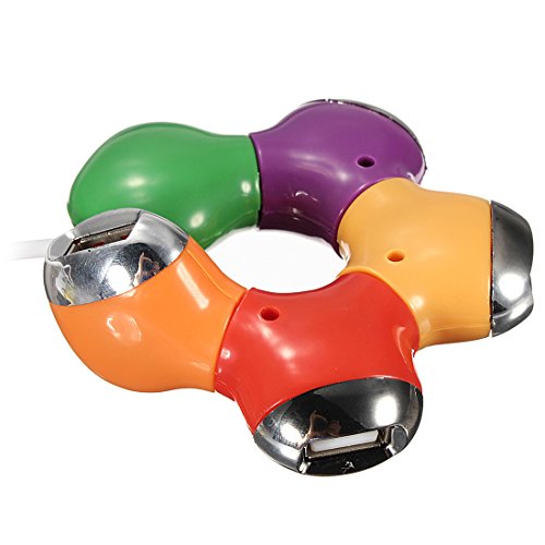 SODIAL (R) Hohe Geschwindigkeit 4 Port USB 2.0 Multi HUB Splitter Erweiterung Desktop PC Laptop Adapter - 2