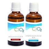 Natriumchlorit 25% + Zitronensäure 50% Set 2x100ml in...