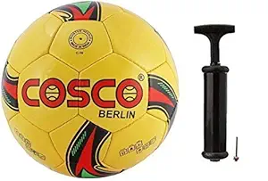 Cosco Rubber Football with Hand Pump (Assorted Colour)