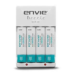 ENVIE (ECR20+AA2800 4PL) Charger for AA & AAA Rechargeable Batteries