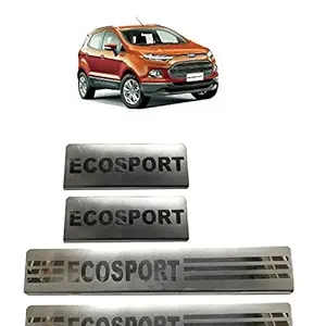 AUTO CAR WINNER Stainless Steel Door Sill Plates/Foot Steps Scuff Plates for Ford Ecosport 1.5 Diesel Titanium