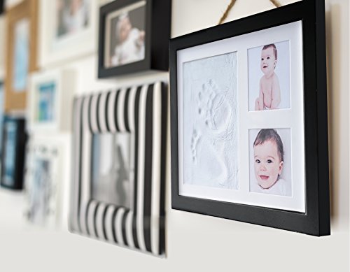 Wundervolles Hand & Fuß Abdruckset für Babys – mit einem wundervollen Premium Holzrahmen mit einer Acrylglas-Abdeckung aus hoher Qualität - 2