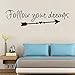 Produktbild TAOtTAO Folgen Sie Ihren Träumen Abnehmbare Art Vinyl Wandbild Home Room Decor Wandaufkleber
