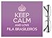 Produktbild Violett Keep Calm und Love Fila BRASILEIROS Objektiv Reinigungstuch Farbe 1528