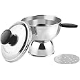 MSS Store Stainless Steel Chiratta Puttu Chirattaput Maker with Lid with Pressure Cooker Use | Made in India | Silver Colour Pack of 1 P Maker 1