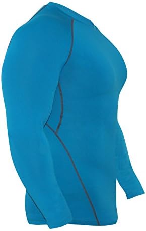 Raw Armour Badge Long Sleeve Mens Compression Running Cycling, Boxing, MMA Rashguard Swimming