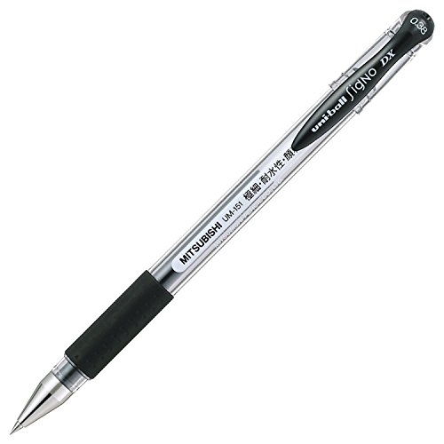 Uni-ball Signo Dx 0.38 Um-151 Gel Ink Pen, 10 Pcs (Black) by Uni-ball - 2