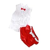 Koly 1Set Girl Clothes Summer Princess Shirt+Pants+belt for 2-7Years