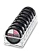 Acrylic Compact Organiser & Beauty Care Holder Provides 8 Space Storage | byAlegory (Clear)