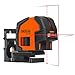 Price comparison product image 2 reader points, Tacklife SC L05 point and crossline laser, 30 m measuring range, 130° self-levelling vertical and horizontal line, lifting function with alignment aid, protective case, holder.
