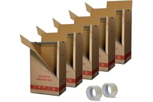 Simba Paper Design Kit 5 Scatole Cartone Porta Abiti Capi Appesi cm. 50x60 H 111 con appendino + 2 Nastri Adesivi Omaggio