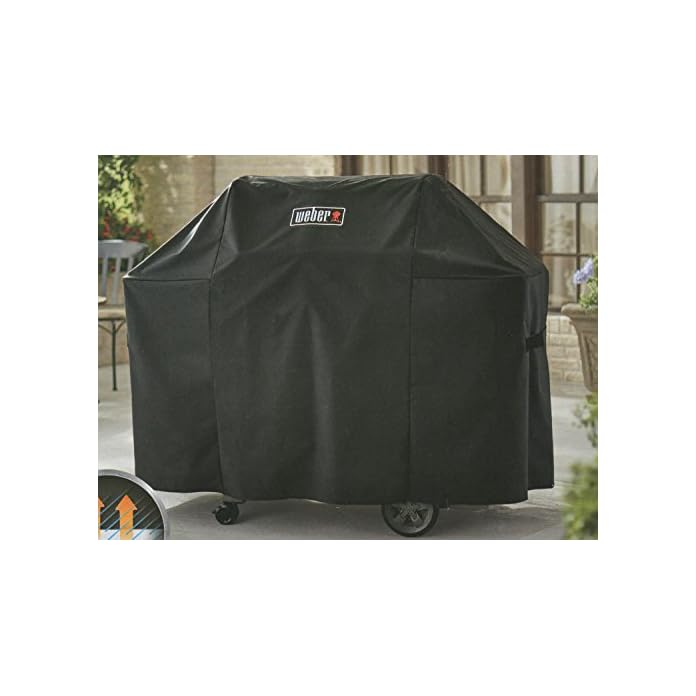 Weber Abdeckhaube Premium Fr Genesis 300 Serie Schwarz 159 X 227 X 38 Cm 7134