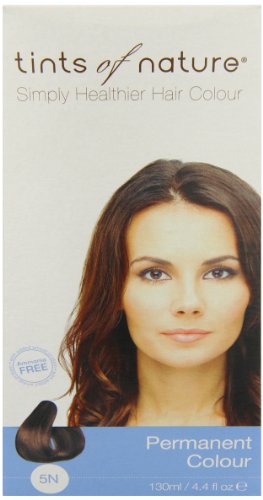 Tints of Nature Organic 5N Natural Light Brown Permanent Hair Colour 130ml