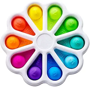 Dimple Digit Push Pop it Bubble Fidget Toy, Pop It Stress Relief and Anti-Anxiety Tools Sensory, Silicon Satisfying Relaxing Toys & Great Gift for Kids Girls Boys Teens and Adults.
