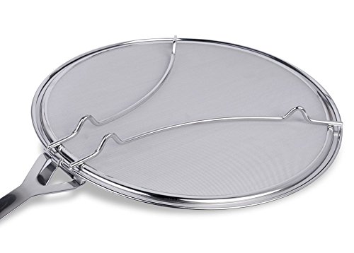 Culina® Premium 33cm rostfreies Edelstahl Spritzschutzsieb. Zusammenklappbar. - 6