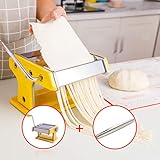 ▶ CONFIGURACIÓN DE ESPESOR AJUSTABLE: la perilla de regulación con 6 configuraciones le permite elegir el grosor de su lámina de masa; Cambia la textura y el sabor de tu pasta con este simple ajuste.