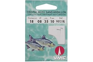 WATER QUEEN Hamecon Monte Coup Cristal Bleu sans Ardillon - par 10