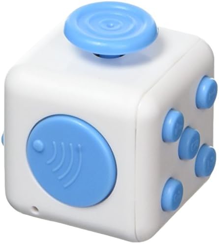 JuYi Fidget Toy Cube Relieves Stress and Anxiety for Children and Adults (Blue)