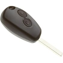 Coque Télécommande Renault 3 Boutons - Boîtier Remplacement Clé Pour Clio, Twingo, Kangoo + Pile CR2016