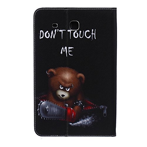 Galaxy Tab E 9.6-Inch SM-T560 Hülle, DEENOR Cute Colorful Design Flip Tasche PU Leder Abdeckung Stand Schutzhülle für Samsung Galaxy Tab E 9.6-Inch SM-T560 / T561 / T565. *Brown Bear - 2