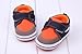 Bigood Baby Anti-Slip Cotton Cloth Strip Shoes Walking Sneakers Orange 13cm