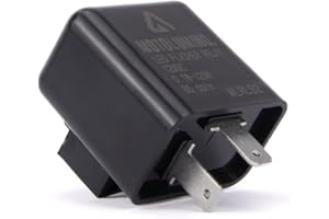 Aharon Motolumino Relè lampeggiante per moto | Compatibile con connettore a 2 pin | Universale 12V LED/Alogeno | Per indicatori di direzione | Elettronico