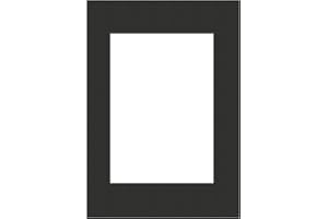 DEHA Design Black Photo Mount A2 (42.0 x 59.4cm) – Acid-Free Archival Board for A3 (29.7 x 42.0cm) Photos and Prints