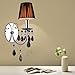 Produktbild JIE KE Wandleuchte Kristall Wandlampe Nachttischlampe Schlafzimmer Lampe Europäischen Einfache Einzelkopf Wandleuchte Wohnzimmer Wandleuchte -E14 (schwarz) Kreative Wandleuchte (Farbe : #a)