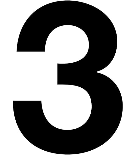 Autocollant Chiffre Numéro 2 - Blanc - Hauteur 10 Cm - Numéro De Maison