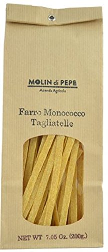 Molin di Pepe - Tagliatelle - Pasta con Farina Integrale di Farro Monococco 10x7.06 Oz. (10x200g)