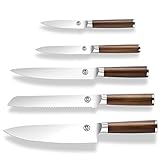kochmesser set profi ✅Einzigartige Simulation Holzgriff Design - Komfort und Sicherheit, langlebig und Mehltauresistenz
