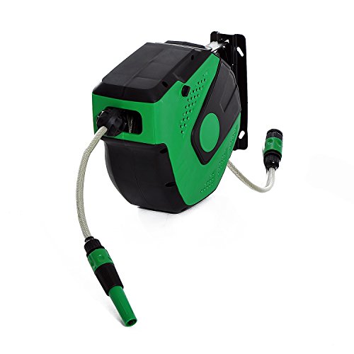 Outsunny® Automatischer Schlauchtrommel Schlauchaufroller Druckluft Aufroller Schlauch 11/20 m (Modell1/ 11m) - 3