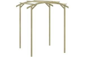 vidaXL Legno di Pino Impregnato Pergola da Giardino Padiglione Chiosco Bersò