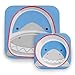 Skip Hop Zoo Melamine Plate and Bowl Set, Shark