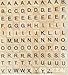 Produktbild Wooden Scrabble,DIY Scrabble Buchstaben / Holz Alphabet Scrabble Tiles / Number Crafts, Black Letters Alphabete Board 100 Stück