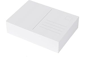 HEITE 100 Blanko Postkarten weiß, DIN A6, kreatives Basteln, gestalten individueller Postkarten, hochwertiges Kunstdruckpapier (300g/m2)