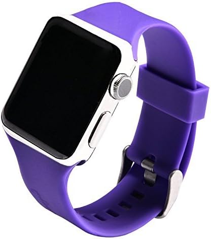 Vandarui for Apple Sports Watch Band,Silicone Bracelet Strap Wristband Replacement Band for Apple Watch Series 1,Apple Watch Series 2,Apple Watch Series 3 (38mm, Purple)