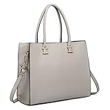 große handtasche grau leder 3 Verfahren zu tragen: Sie können den langen Schulterriemen anbringen, um es als Schultertasche oder einem Crossbody tragen. Auch als eine Handtasche