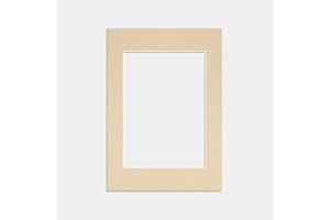 PROCUT GLOBAL LTD Procut Global A4 Ivory Picture Mounts to Fit A5 Photo Frames- Photo Mounts for Frames - Stylish & Durable Mount Board Card for Home Decor