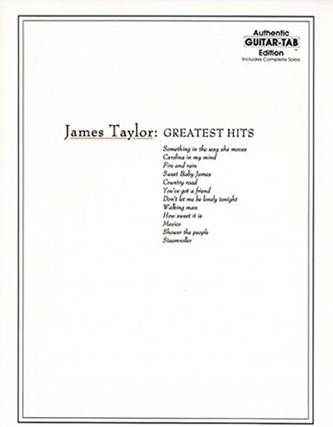 Greatest Hits (J.): Authentic Guitar Tab (Authentic Guitar-Tab Editions)