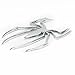 Produktbild 3D Chrom Emblem Auto Spinne LKW Motor Auto Aufkleber Sticker Abzeichen Silber